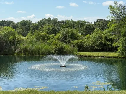 a view of a park with slide on the table