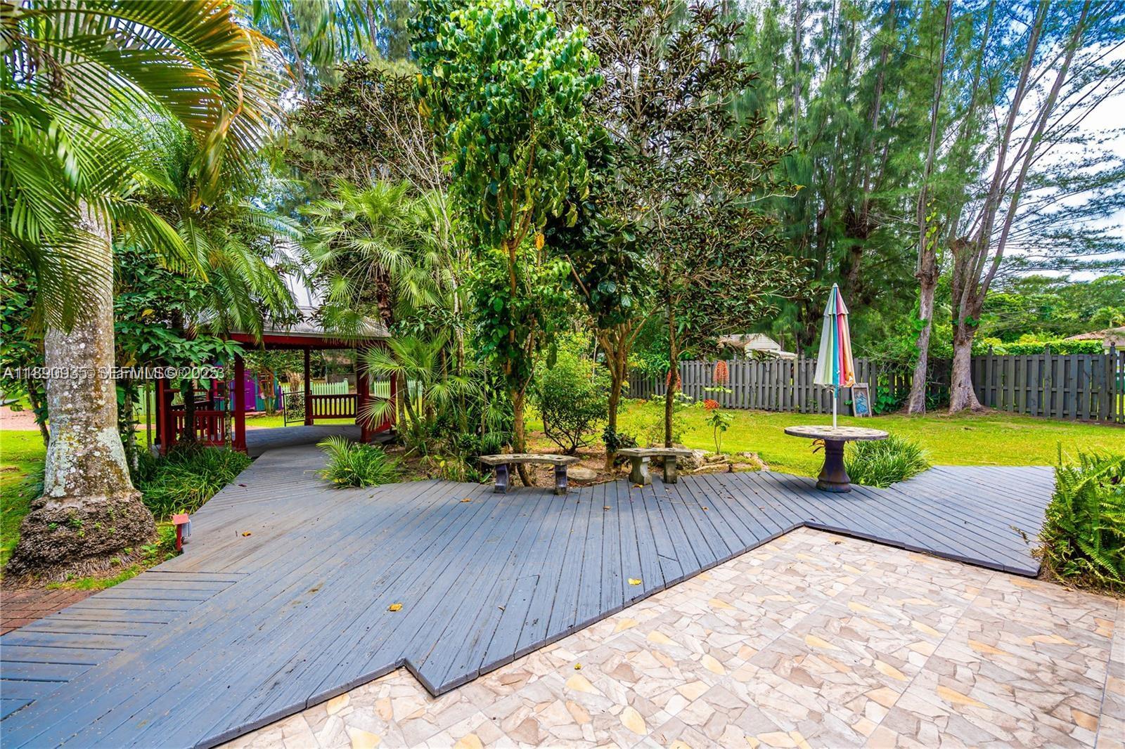 6031 Southwest 82nd Avenue Miami, FL 33143 - Photo 29 of 42 a view of a backyard with swimming pool