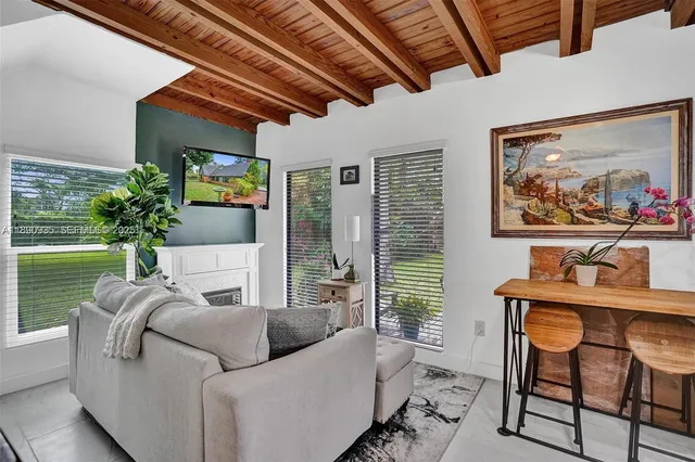 a view of a backyard with a garden