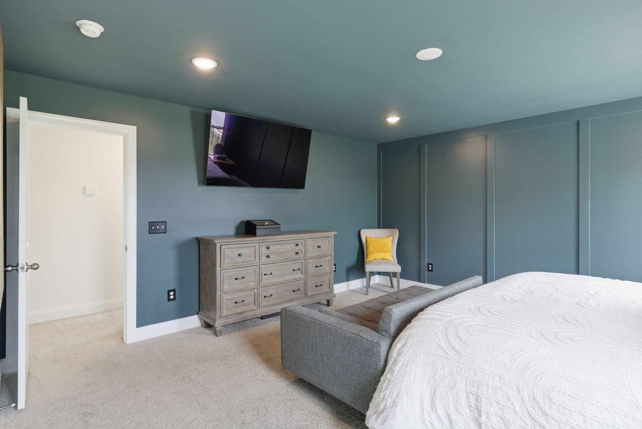 3044 Community Circle Murfreesboro, TN 37128 - Photo 30 of 53 a bedroom with a bed and a flat screen television