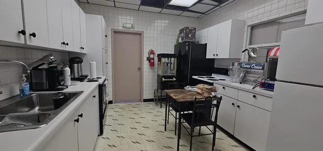 a group of people sitting in a room