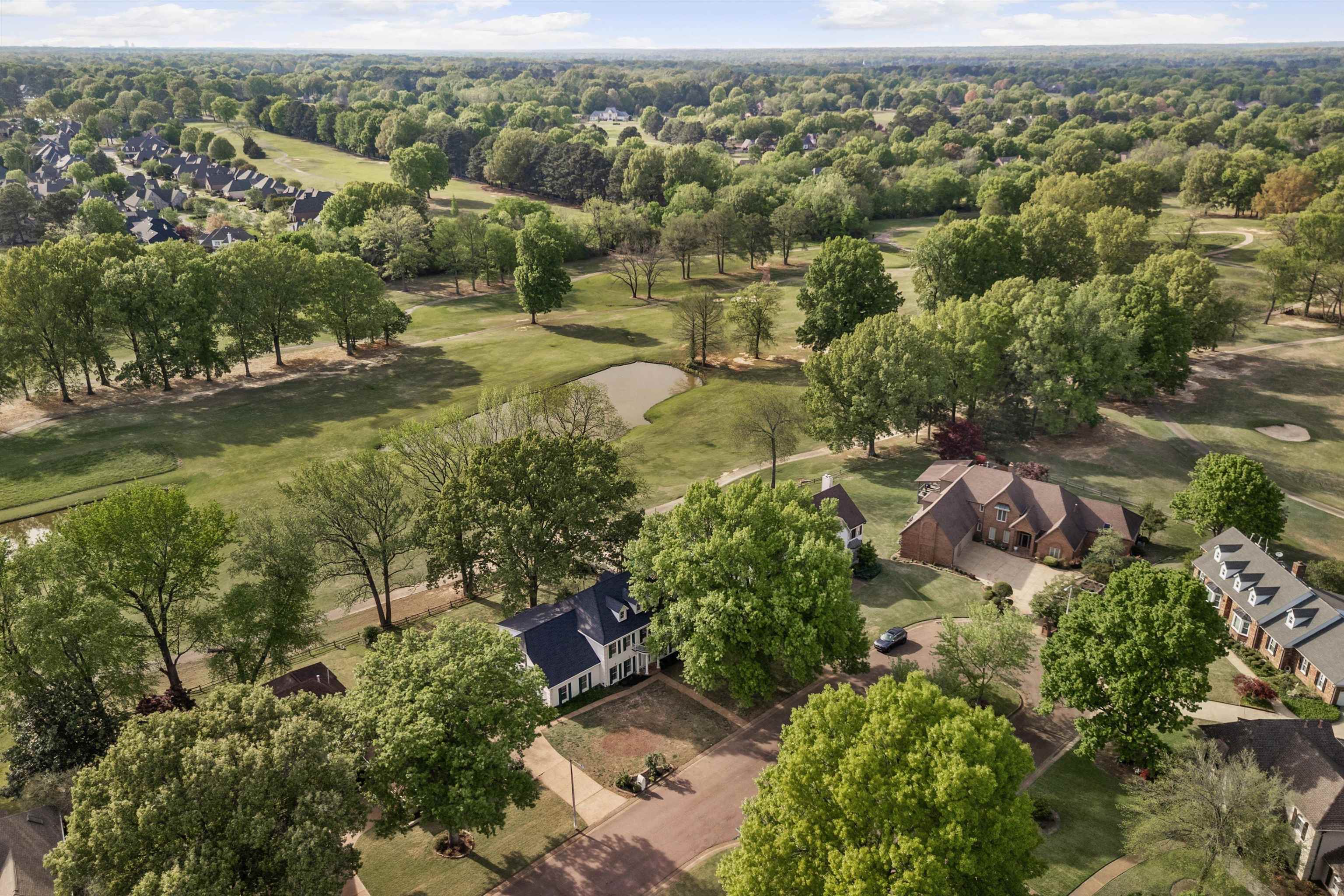 2783 West Levee Oaks Collierville, TN 38017 - Photo 37 of 40 an aerial view of residential house with outdoor space and trees
