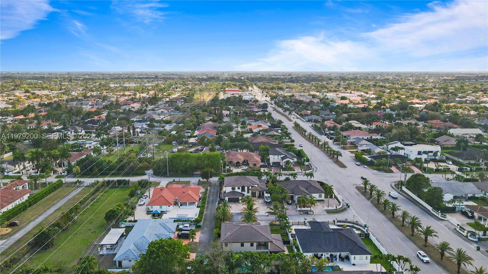 13676 Southwest 33rd Terrace Miami, FL 33175 - Photo 83 of 90 an aerial view of residential houses with outdoor space and street view