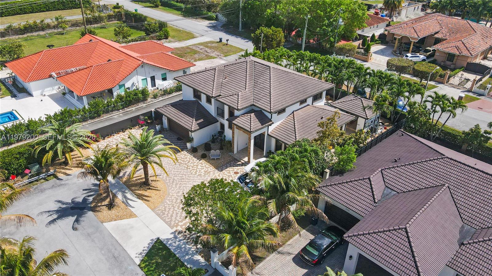 13676 Southwest 33rd Terrace Miami, FL 33175 - Photo 90 of 90 an aerial view of a house with a garden