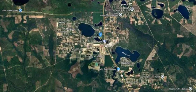 a bird view of water