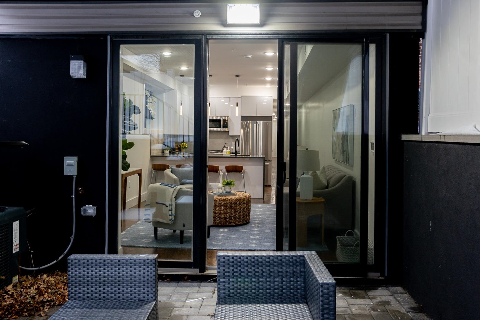 39 Boyd Avenue Jersey City, NJ 07304 - Photo 26 of 29 a bathroom with a glass door shower and a sink