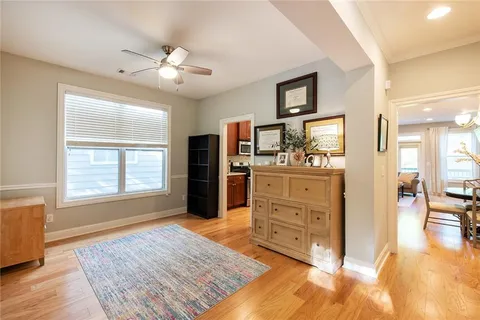 a room with furniture and a window