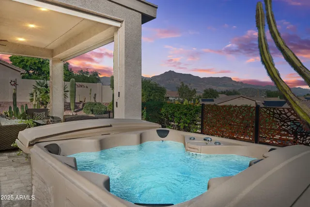 a view of a street with a houses