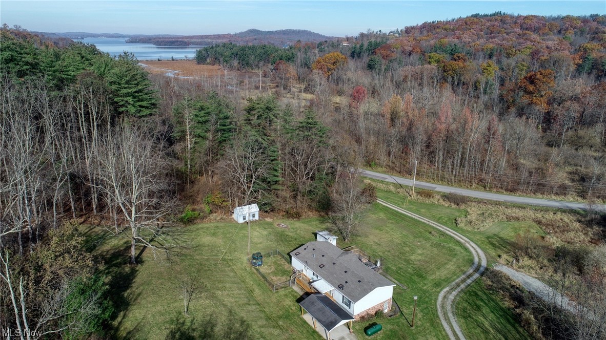 53447 Mud Run Road Senecaville, OH 43780 - Photo 3 of 31 View of aerial view showing lake