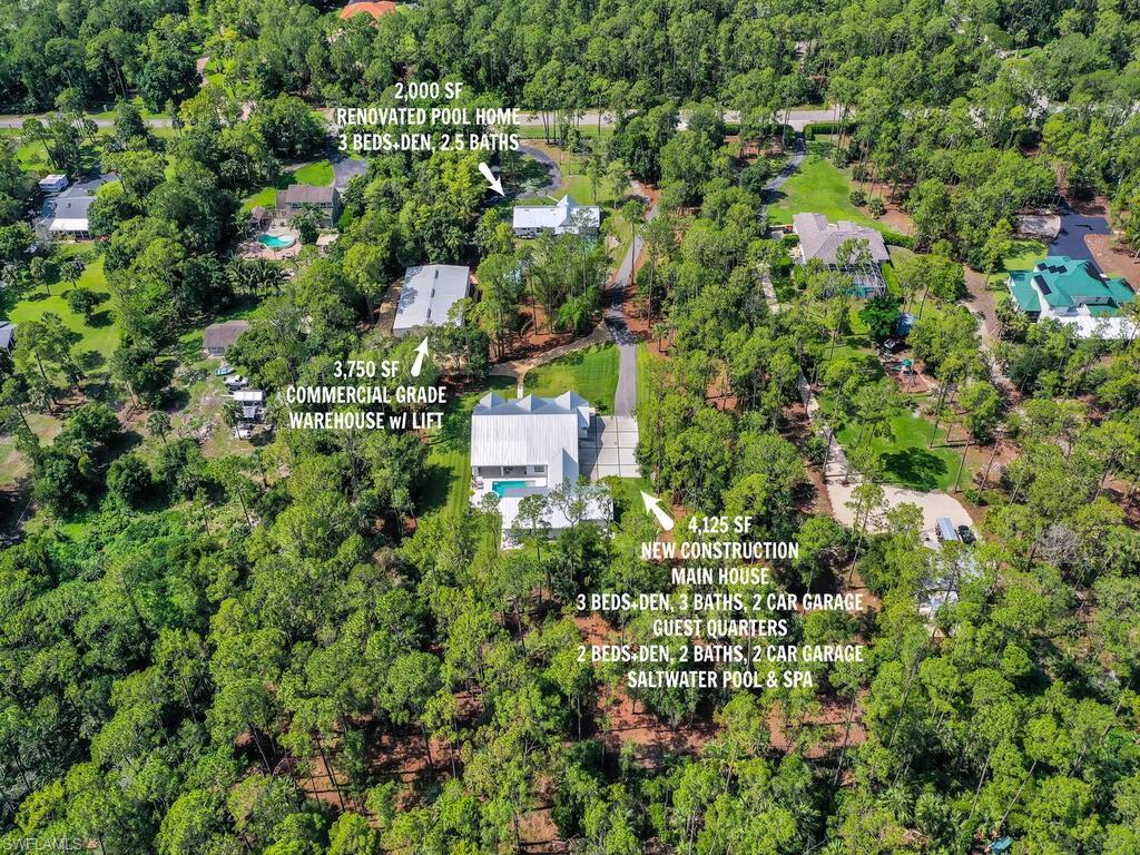 3475 3rd Avenue Southwest Naples, FL 34117 - Photo 4 of 49 an aerial view of residential house with outdoor space and trees all around