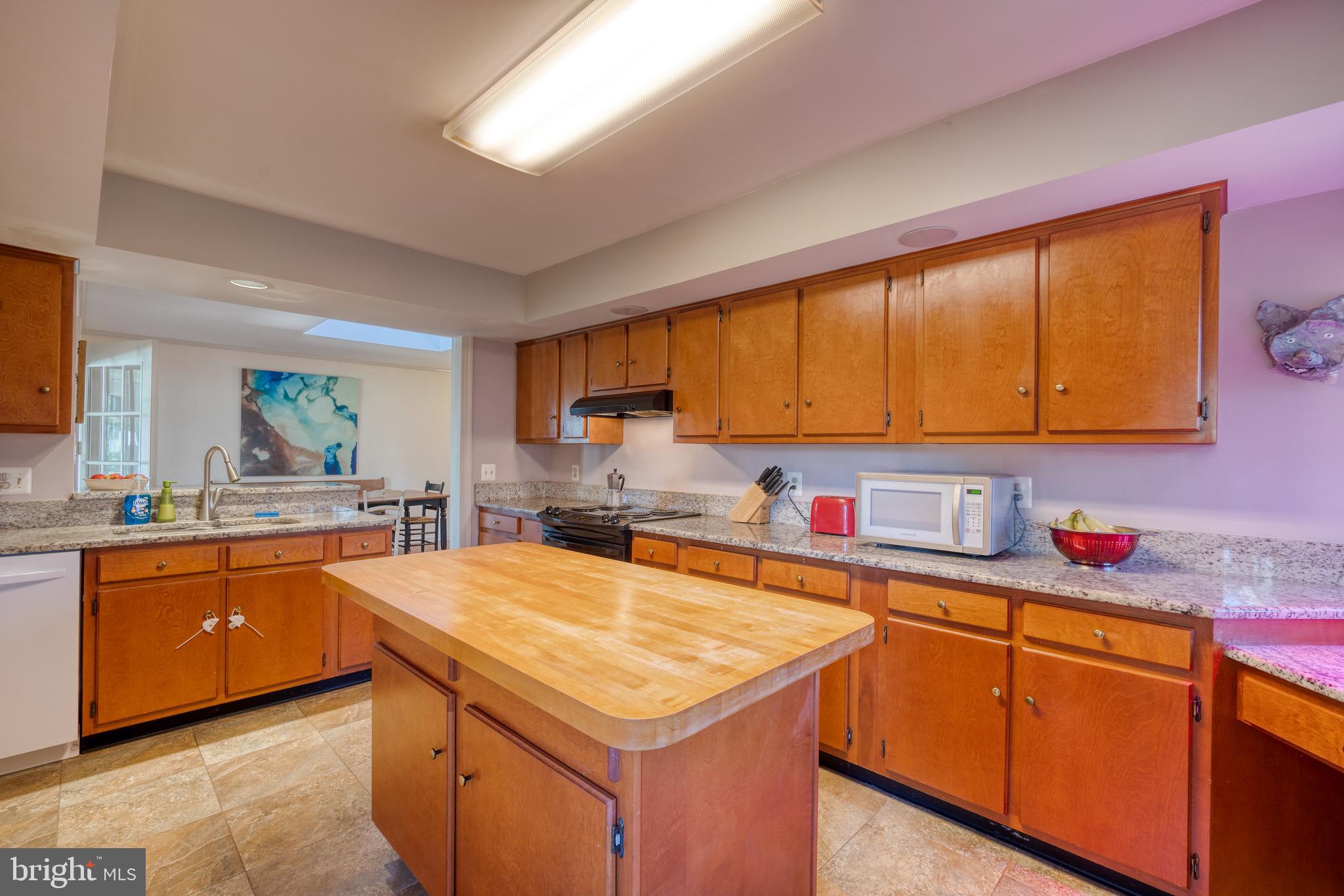 107 Birch Run Road Chestertown, MD 21620 - Photo 16 of 31 Kitchen has granite counters. The island is wood.