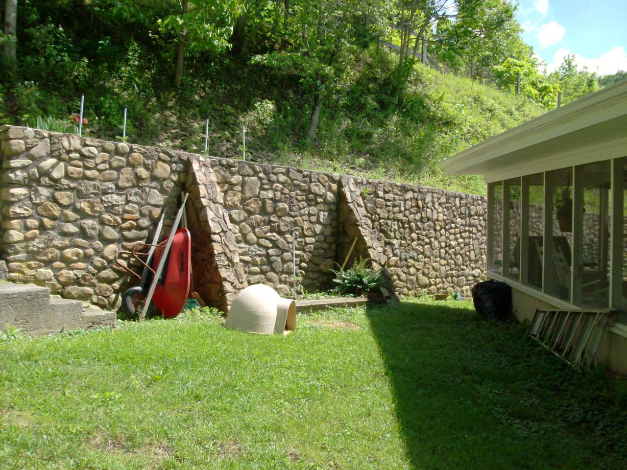 6630 Franklin Road Boones Mill, VA 24065 - Photo 17 of 20 Rock Retaining Wall