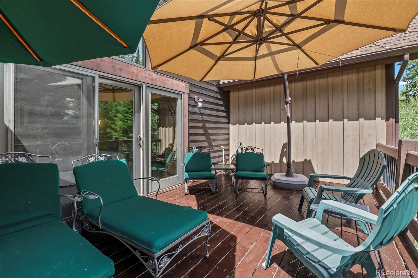 560 Two Cabins Drive Silverthorne, CO 80498 - Photo 19 of 49 a backyard of a house with seating space