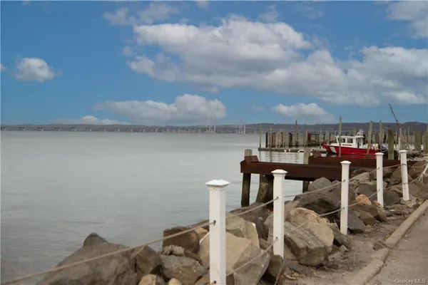 a view of a city street from a building
