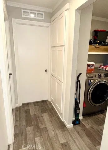 a view of a hallway in a house