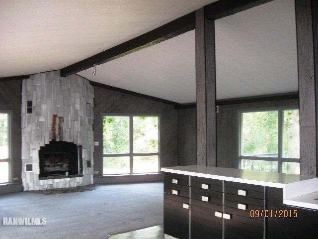 2055 Hillsdown Road Davis, IL 61019 - Photo 4 of 18 a view of an empty room with a fireplace and a window