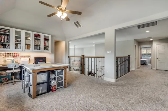 a view of staircase with furniture