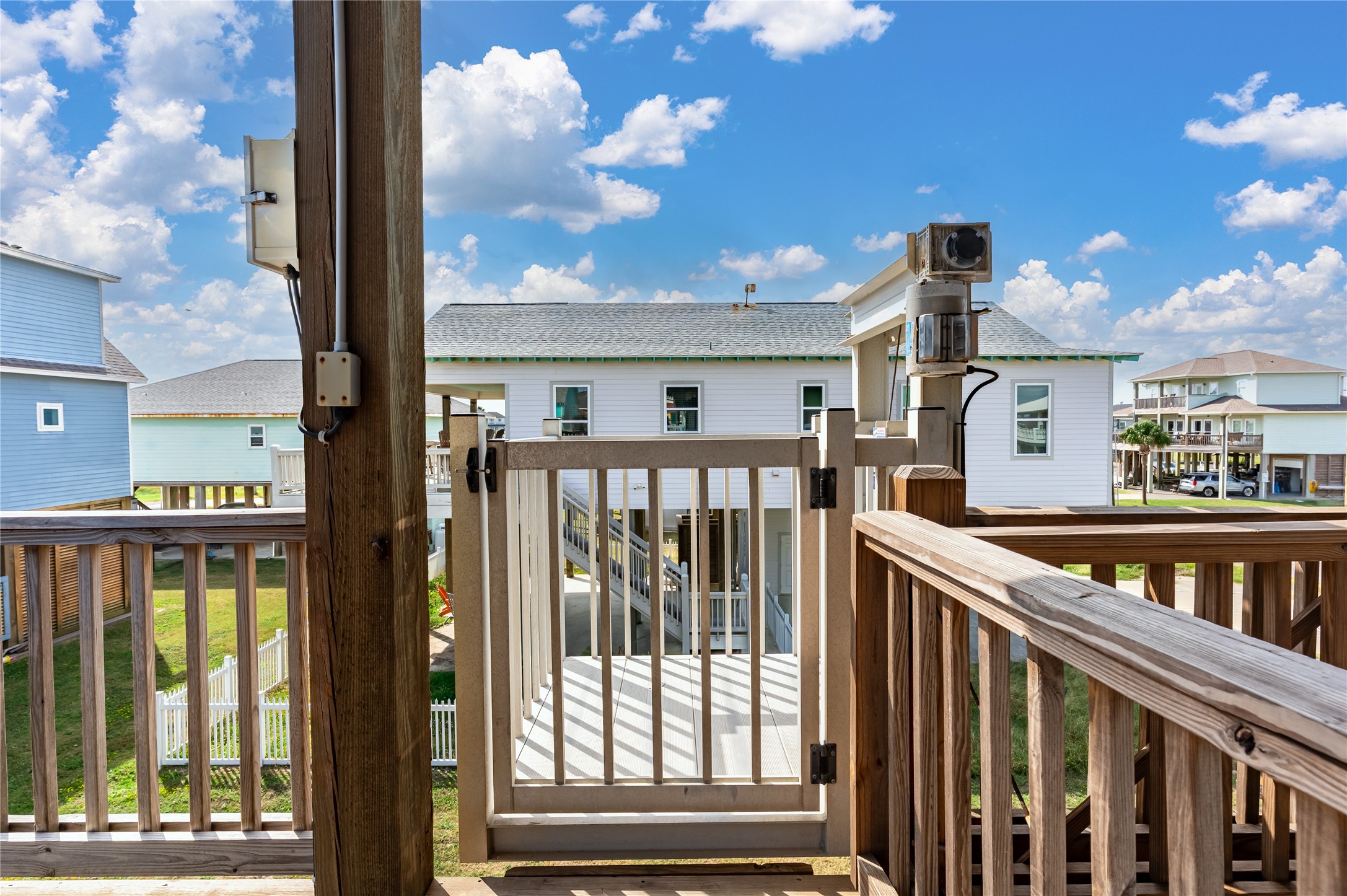 2576 Whitecap Crystal Beach, TX 77650 - Photo 12 of 49 a view of a brick house with a large window