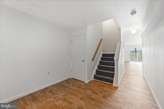 a view of entryway with stairs