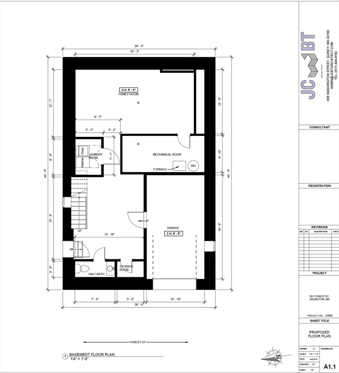 281 Forest Street Arlington, MA 02474 - Photo 25 of 26 a picture of a floor plan
