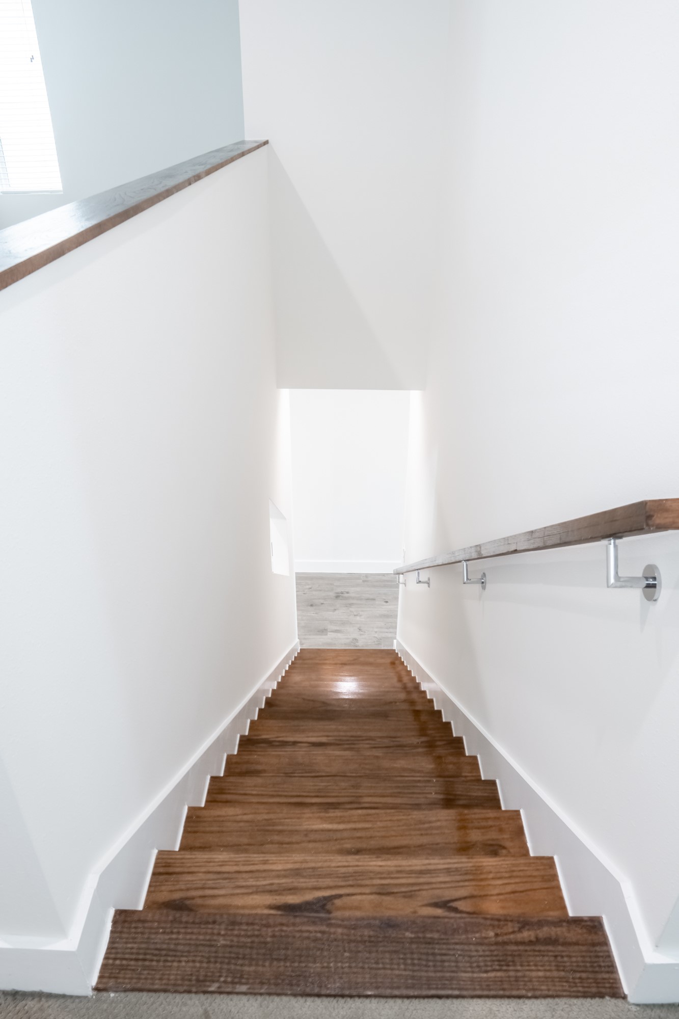 5416 Robusto Place Houston, TX 77091 - Photo 8 of 21 Refinished staircase leading to the bedrooms