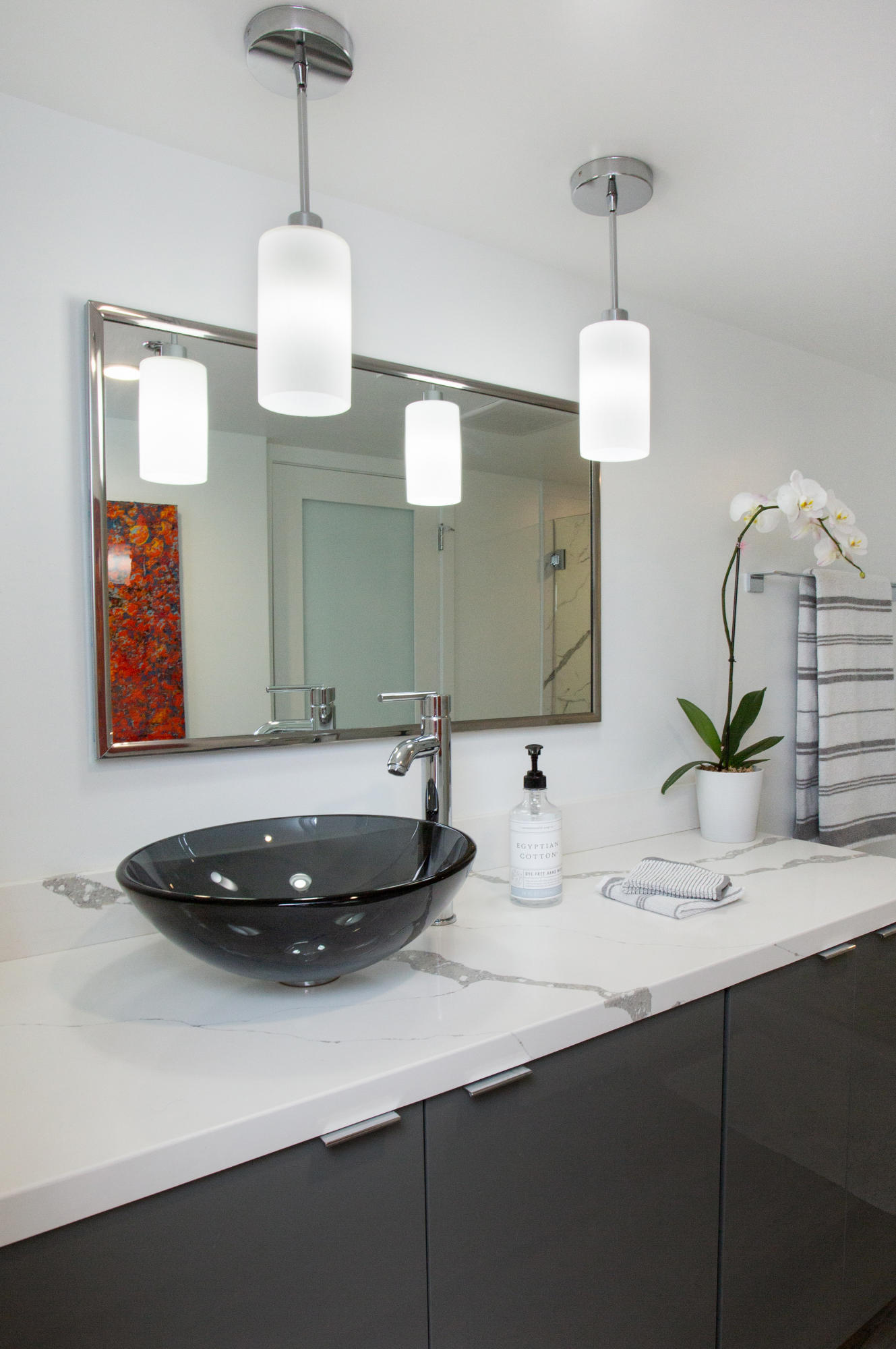 500 East Amado Road, Unit 111 Palm Springs, CA 92262 - Photo 29 of 48 a bathroom with a sink and a mirror