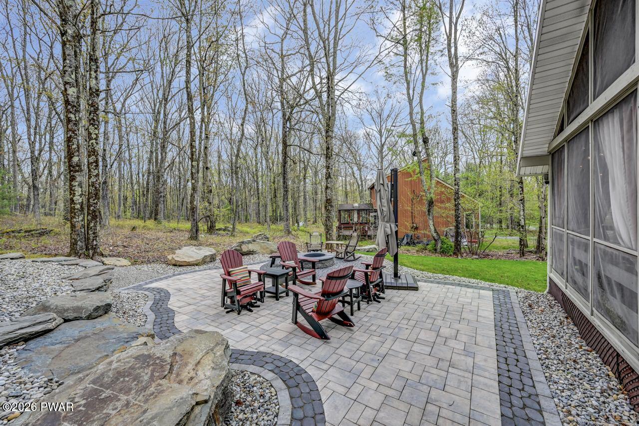 103 Forest Drive Hawley, PA 18428 - Photo 8 of 85 a view of a patio with iron fence