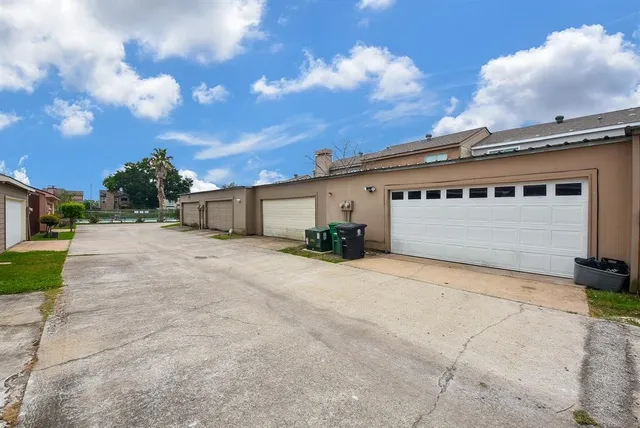 a view of a house with a patio