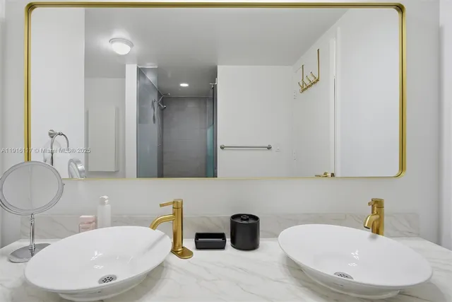 a view of swimming pool with outdoor seating and city view