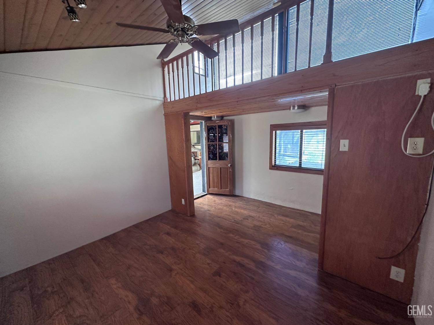 Undisclosed Address Bodfish, CA 93205 - Photo 21 of 61 The loft with huge picture windows looking toward the Lake over the top of the house.