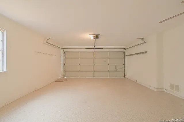 a view of a pathway with a backyard