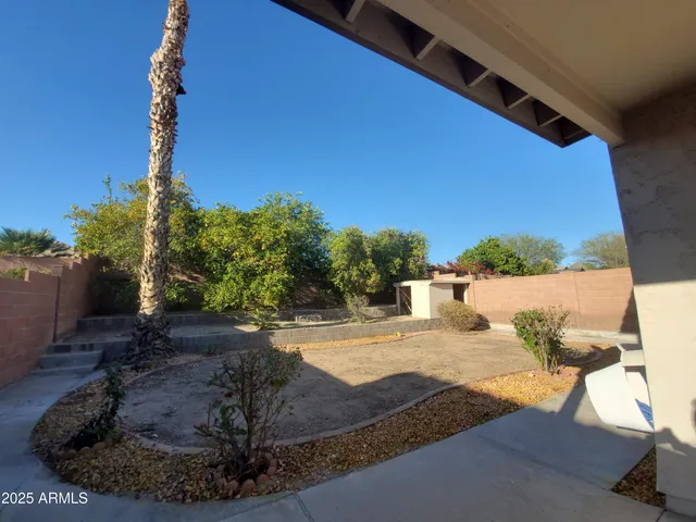 a view of a yard of the house