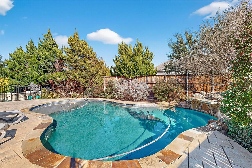 11048 Riney Court Frisco, TX 75035 - Photo 35 of 40 a view of a swimming pool with a yard