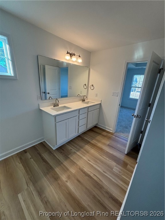 237 Musket Lane Raeford, NC 28376 - Photo 12 of 18 a bathroom with a sink and mirror