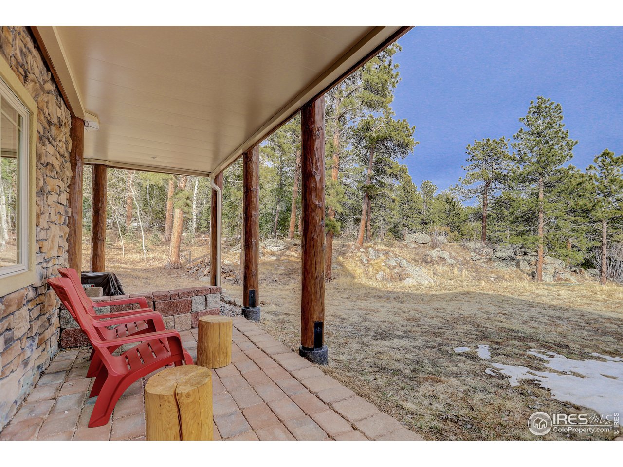 500 Ridge Road Ward, CO 80481 - Photo 27 of 31 a balcony view with a sitting space