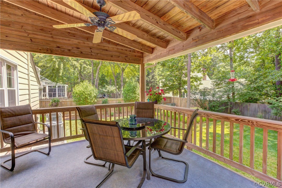 11109 Warren View Road Henrico, VA 23233 - Photo 26 of 38 Stunning rear Covered Porch off the Family room wi