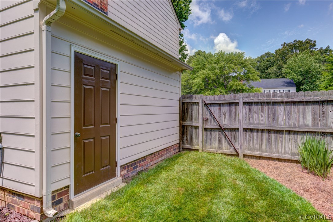 11109 Warren View Road Henrico, VA 23233 - Photo 34 of 38 Attached storage and HVAC system access.