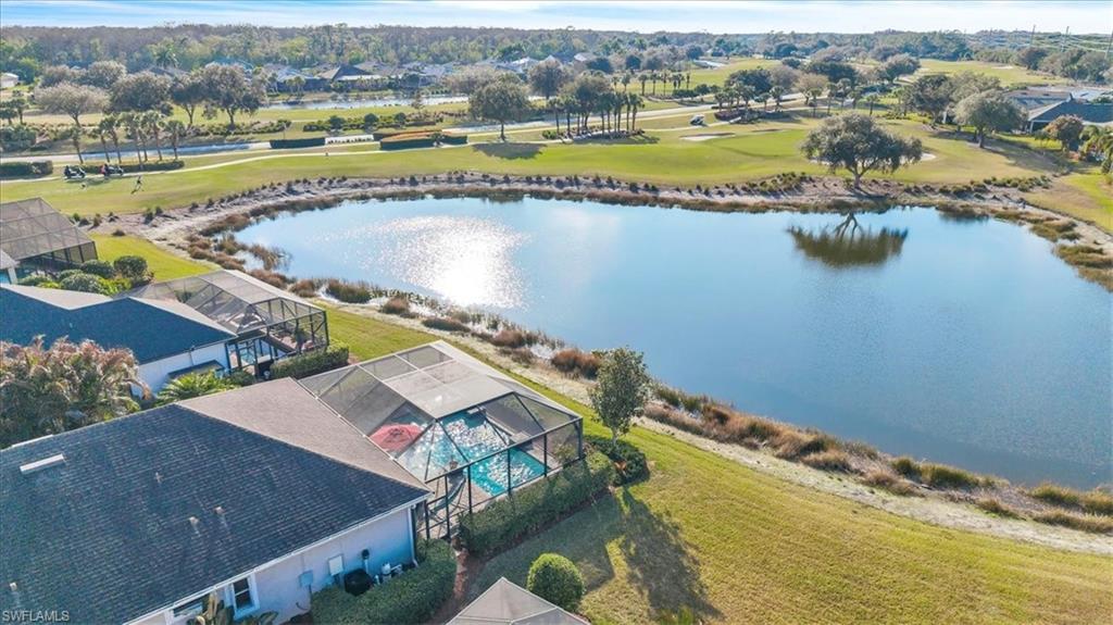 16480 Windsor Way Alva, FL 33920 - Photo 39 of 48 an aerial view of a residential building and lake view