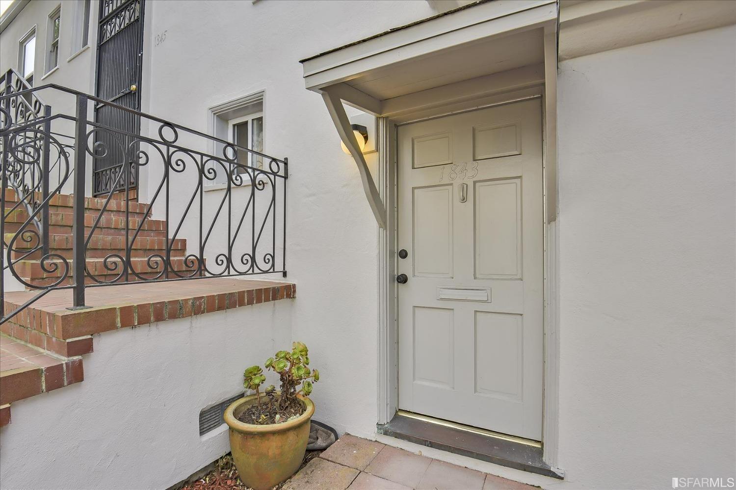 1845 Pacheco Street San Francisco, CA 94116 - Photo 4 of 57 1843 Lower Exterior Entrance