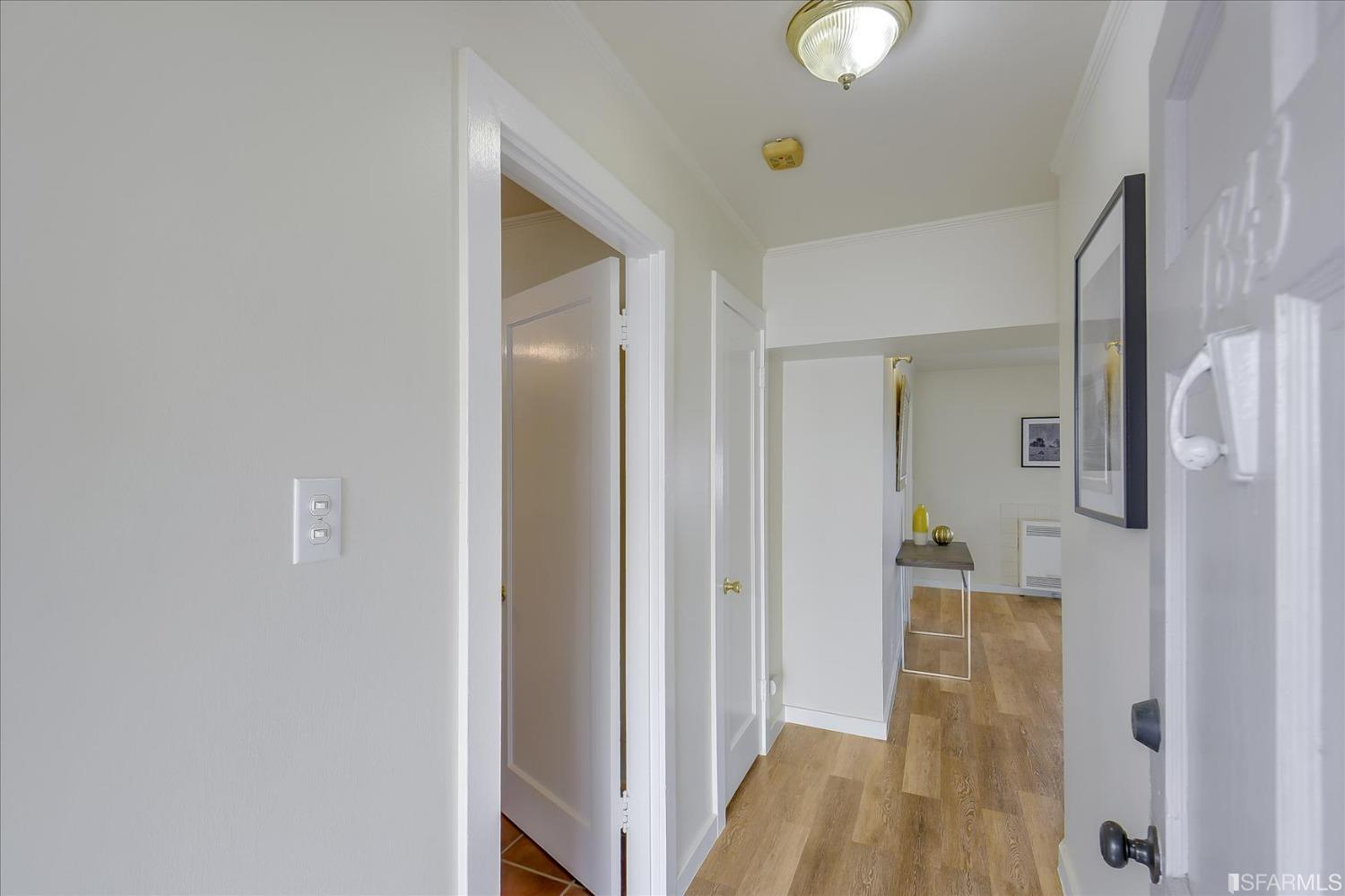 1845 Pacheco Street San Francisco, CA 94116 - Photo 42 of 57 Lower-Hallway toward Bedroom and Bathroom
