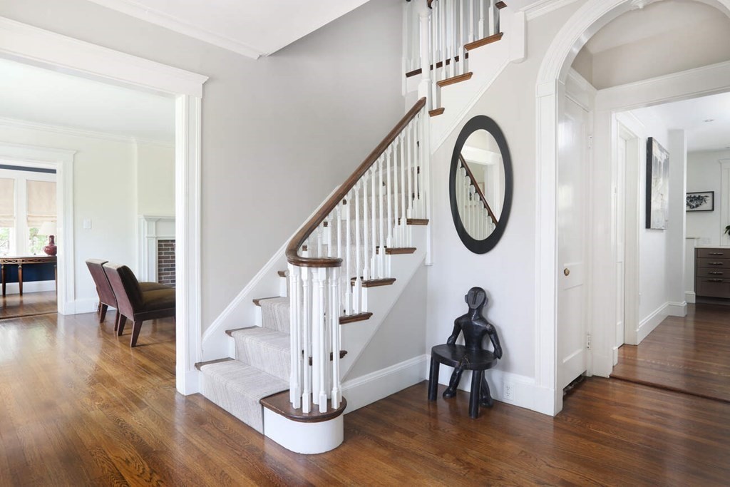 12 Nathan Road Newton, MA 02459 - Photo 2 of 20 a view of entryway and hall with wooden floor