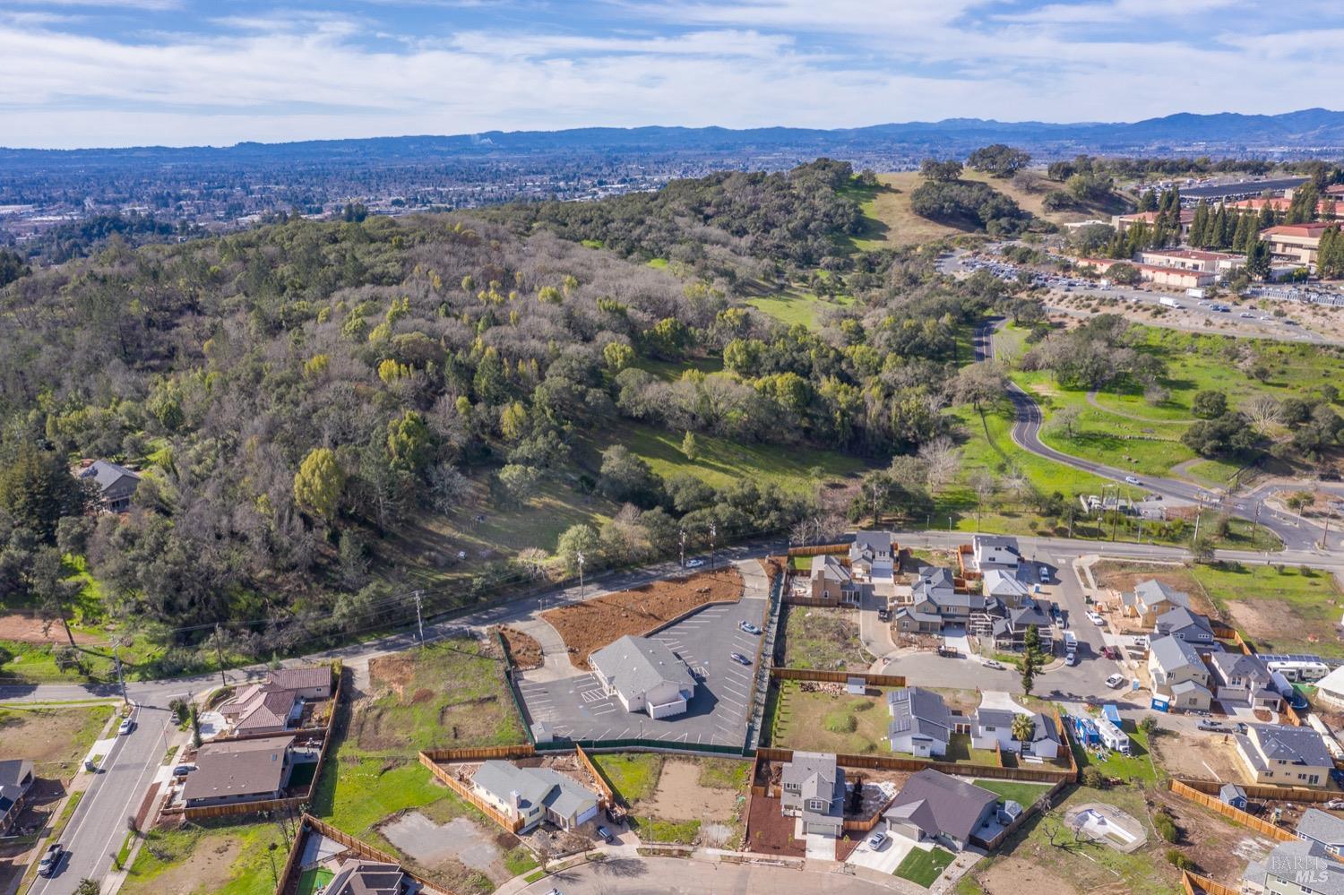 3473 Parker Hill Road Santa Rosa, CA 95404 - Photo 16 of 35 an aerial view of residential house with outdoor space and river