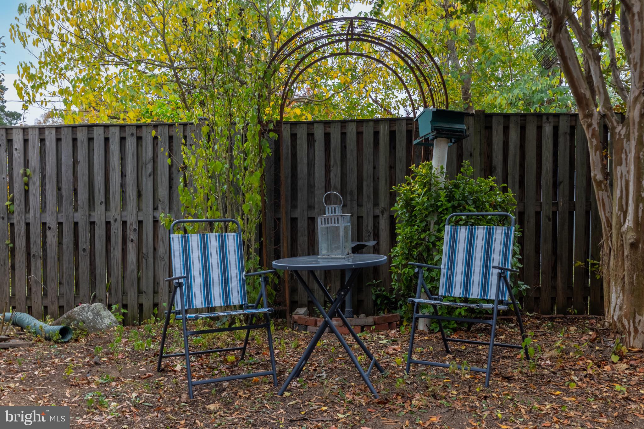 1424 Littlepage Street Fredericksburg, VA 22401 - Photo 32 of 34 a garden view with a seating space