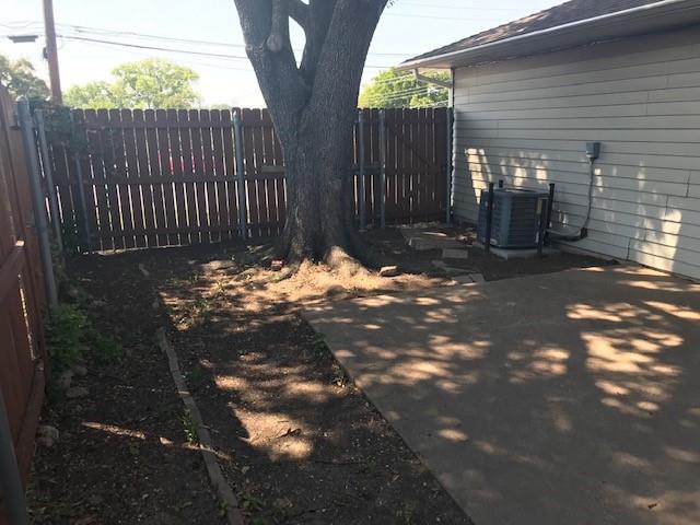a backyard of a house