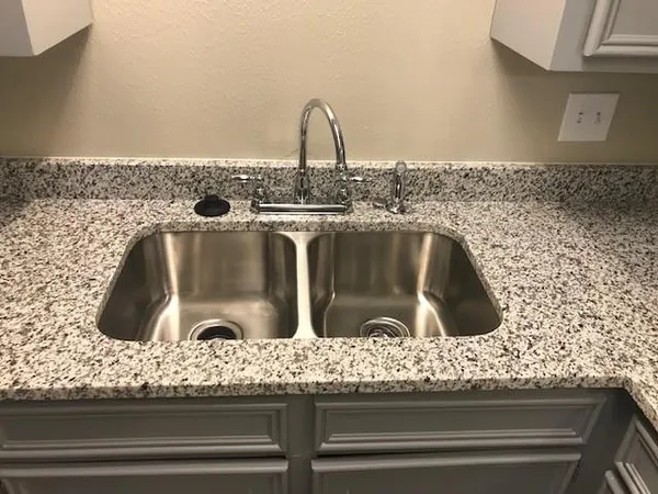 a close view of sink and tap