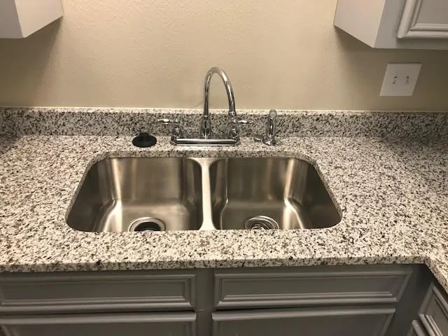 a close view of sink and tap