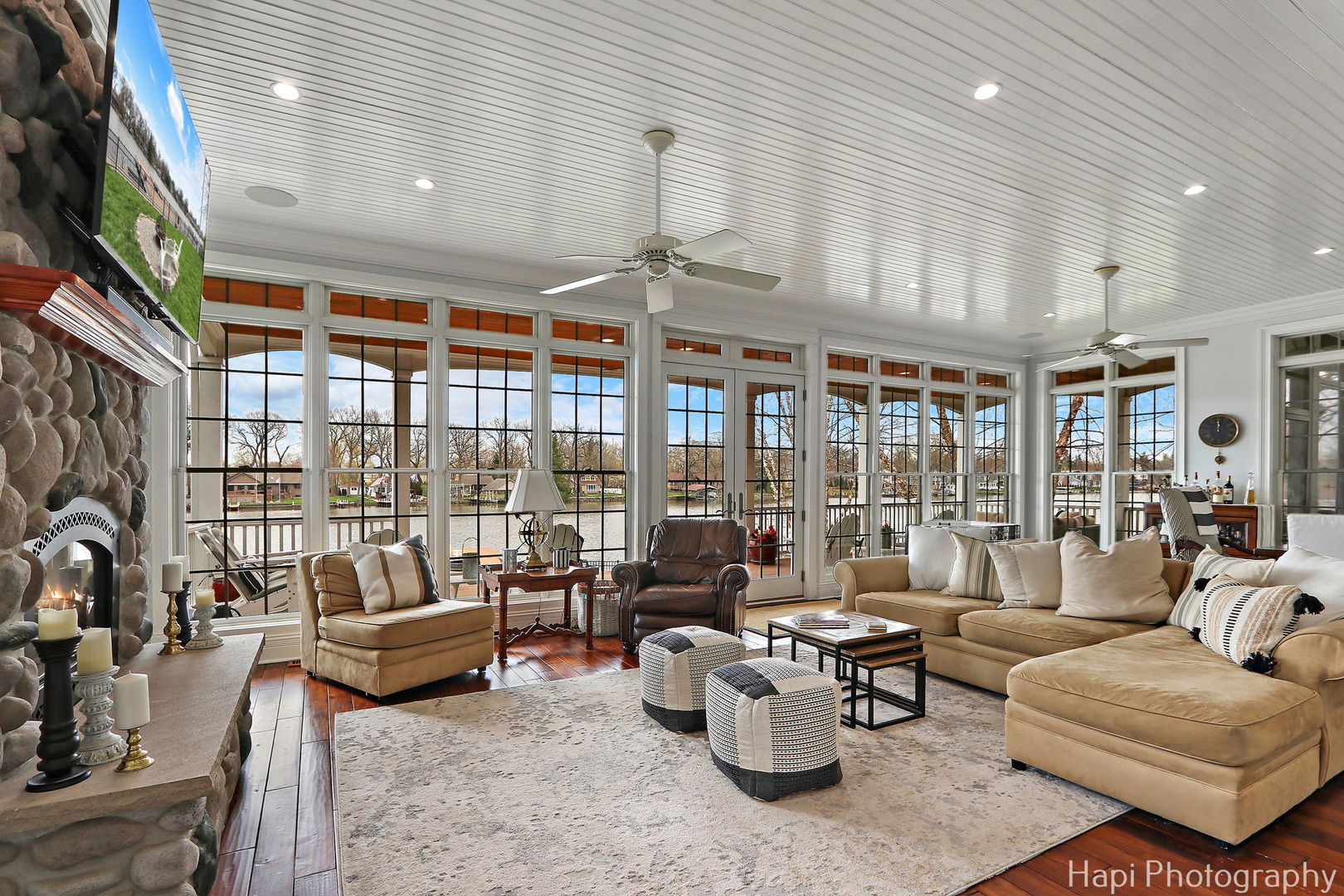 1828 Orchard Beach Road McHenry, IL 60050 - Photo 17 of 80 a living room with furniture and a large window
