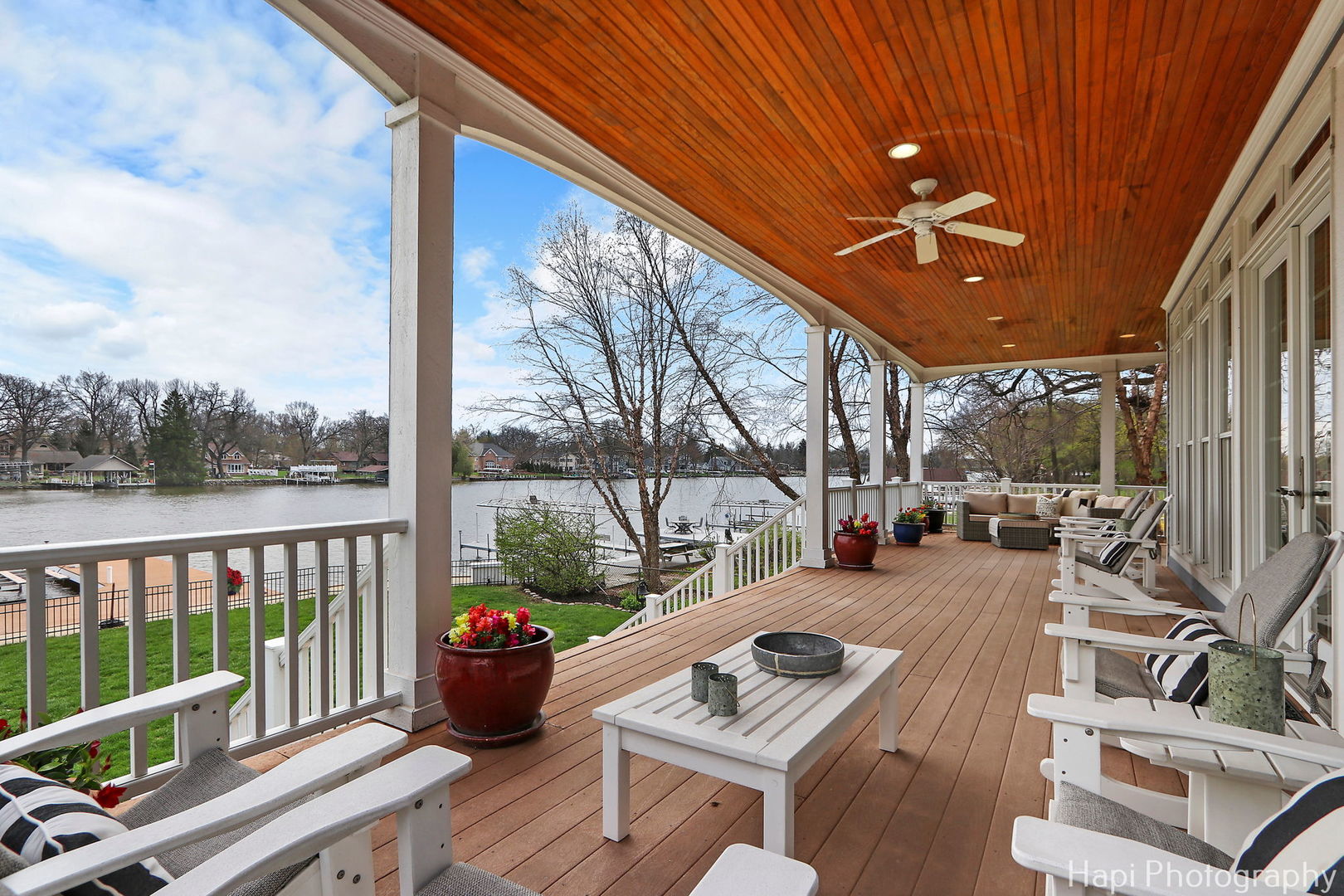 1828 Orchard Beach Road McHenry, IL 60050 - Photo 20 of 80 a view of a porch with furniture and wooden floor