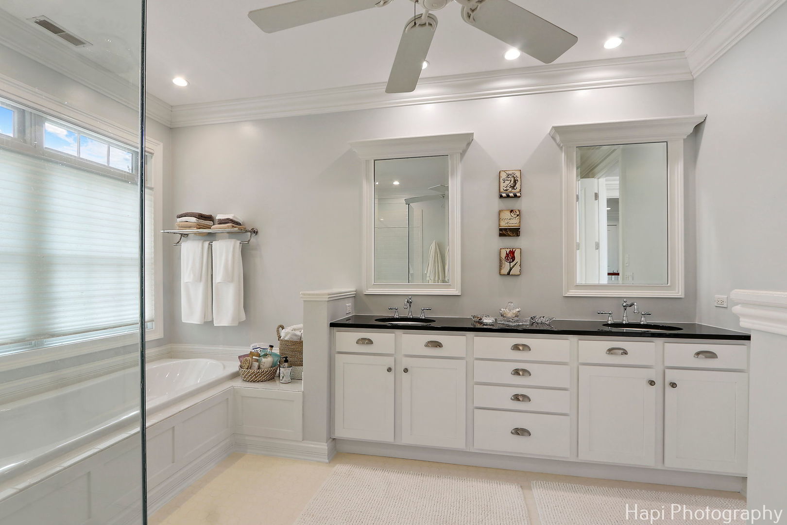 1828 Orchard Beach Road McHenry, IL 60050 - Photo 43 of 80 a bathroom with a granite countertop sink mirror and a