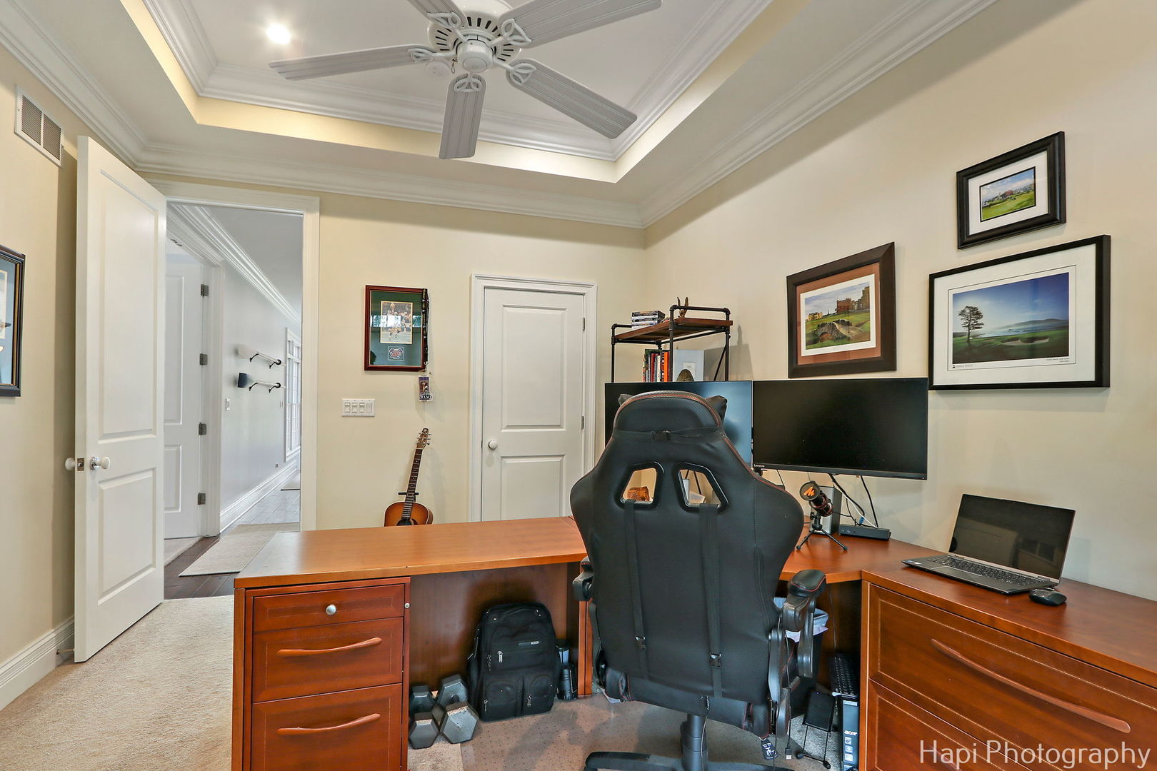 1828 Orchard Beach Road McHenry, IL 60050 - Photo 49 of 80 a view of a workspace with furniture and a window
